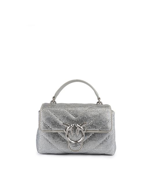 Borsa Mini Love Bag Puff con brillantini silver PINKO | 100044 A217ZZFN